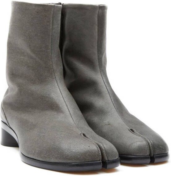Maison Margiela Tabi 30mm leren enkellaarzen Grijs