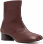 Maison Margiela Tabi 30mm leren enkellaarzen Rood - Thumbnail 2