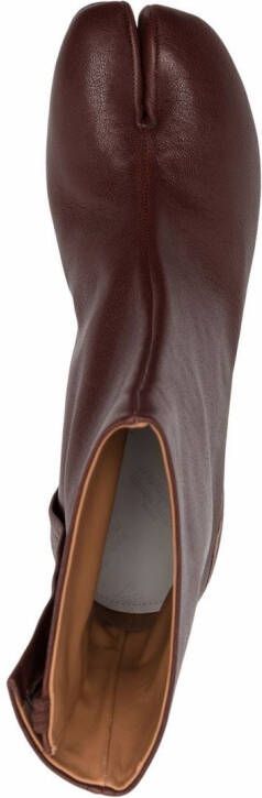 Maison Margiela Tabi 30mm leren enkellaarzen Rood
