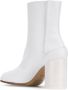 Maison Margiela Tabi 80mm leren enkellaarzen Wit - Thumbnail 3