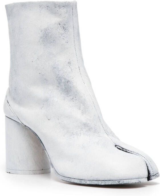 Maison Margiela Tabi 80mm enkellaarzen Wit