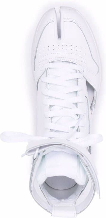 Maison Margiela Tabi high-top sneakers Wit