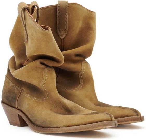 Maison Margiela Tabi laarzen Bruin