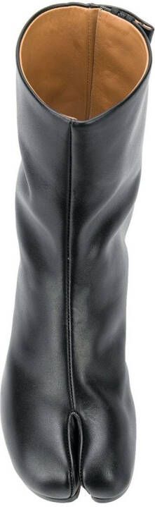 Maison Margiela Tabi leren enkellaarzen Zwart
