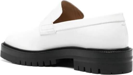 Maison Margiela Tabi leren loafers Wit