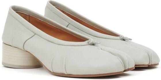 Maison Margiela Tabi leren ballerina's Beige