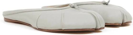 Maison Margiela Tabi leren ballerina's Grijs