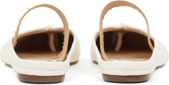 Maison Margiela Tabi leren ballerina's Wit