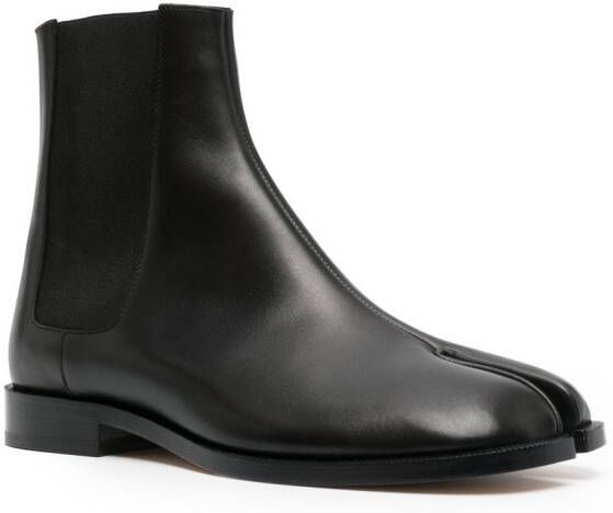Maison Margiela Tabi leren Chelsea laarzen Zwart