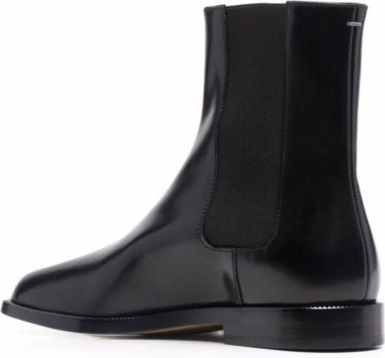 Maison Margiela Tabi Chelsea leren laarzen Zwart