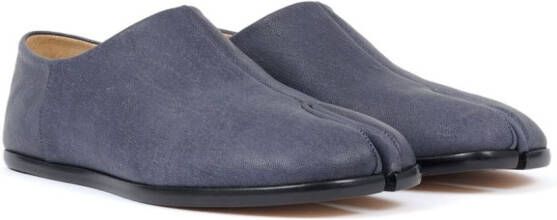 Maison Margiela Tabi leren pantoffels Blauw