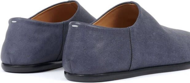 Maison Margiela Tabi leren pantoffels Blauw