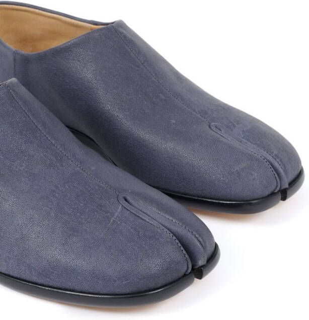 Maison Margiela Tabi leren pantoffels Blauw
