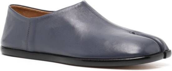 Maison Margiela Tabi leren pantoffels Blauw