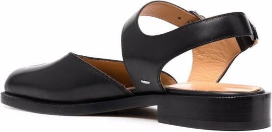 Maison Margiela Tabi leren sandalen Zwart