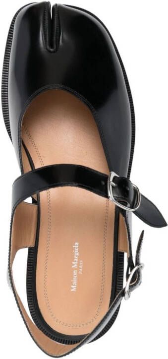 Maison Margiela Tabi leren sandalen Zwart