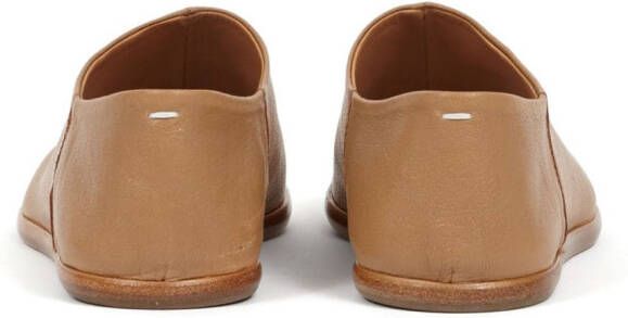 Maison Margiela Tabi leren pantoffels Bruin