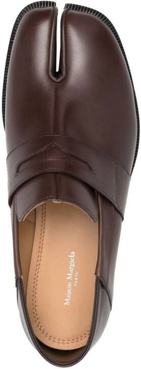 Maison Margiela Tabi leren loafers Bruin