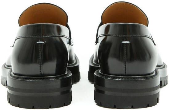 Maison Margiela Tabi leren loafers Zwart