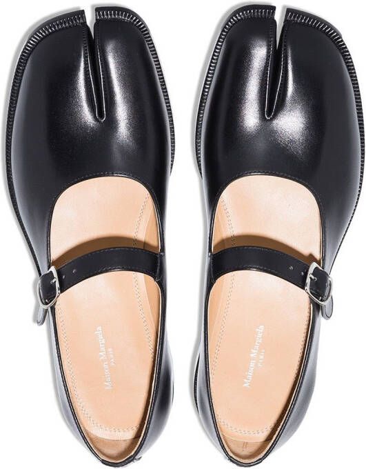 Maison Margiela Tabi Mary Jane leren pumps Zwart