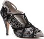 Maison Margiela Tabi Monster fluwelen 70 pumps Zwart - Thumbnail 2