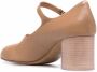 Maison Margiela Tabi leren Mary Jane pumps Bruin - Thumbnail 3