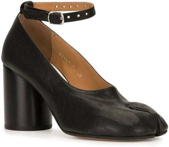 Maison Margiela Tabi 80mm Mary Jane pumps Zwart