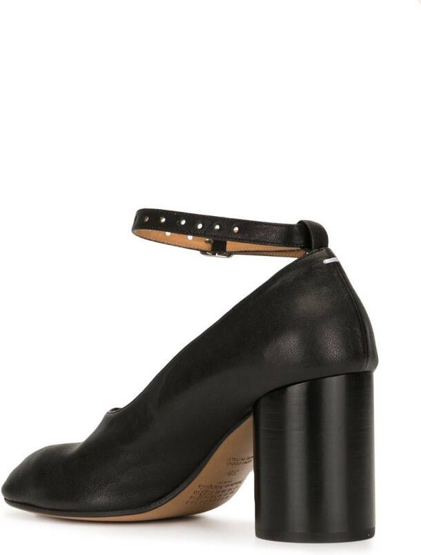 Maison Margiela Tabi 80mm Mary Jane pumps Zwart