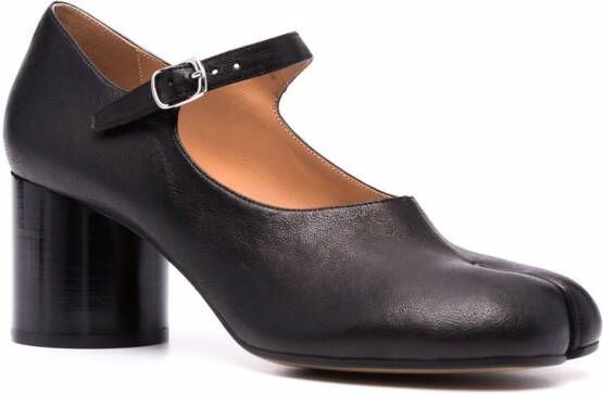 Maison Margiela Tabi leren Mary Jane pumps Zwart