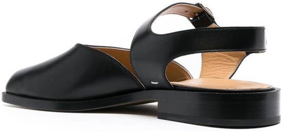 Maison Margiela Tabi leren sandalen Zwart