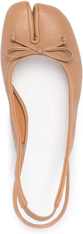 Maison Margiela Tabi 40mm slingback pumps Beige