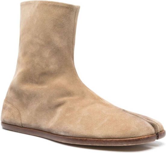 Maison Margiela Tabi suède laarzen Beige