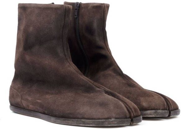 Maison Margiela Tabi suède laarzen Bruin
