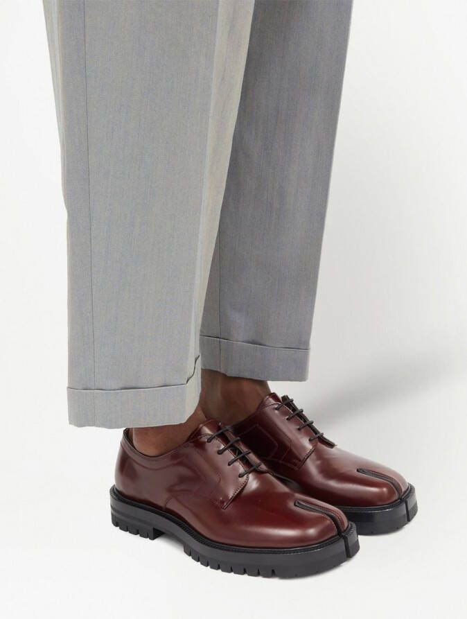 Maison Margiela Tabi derby veterschoenen Bruin