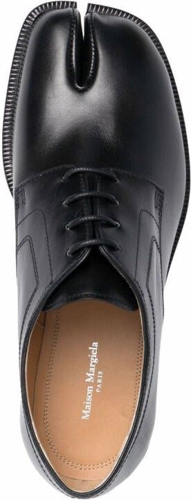 Maison Margiela Tabi leren brogues Zwart