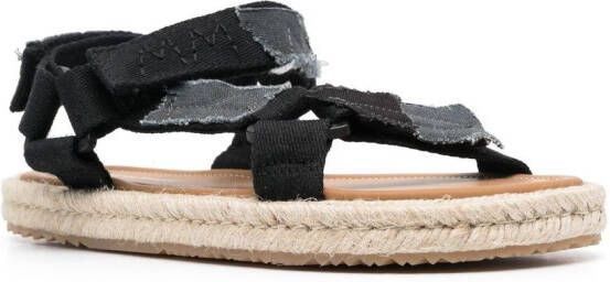 Maison Margiela Sandalen met patchwork Zwart