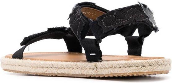 Maison Margiela Sandalen met patchwork Zwart