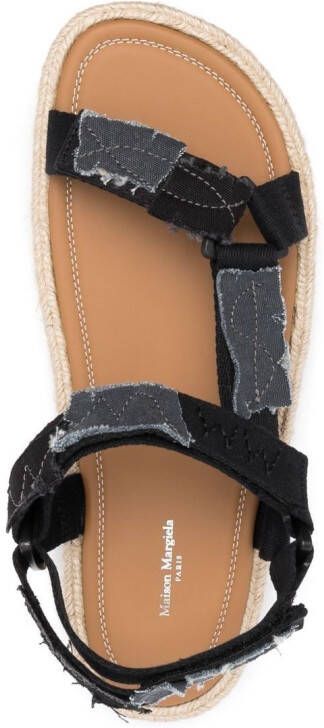 Maison Margiela Sandalen met patchwork Zwart