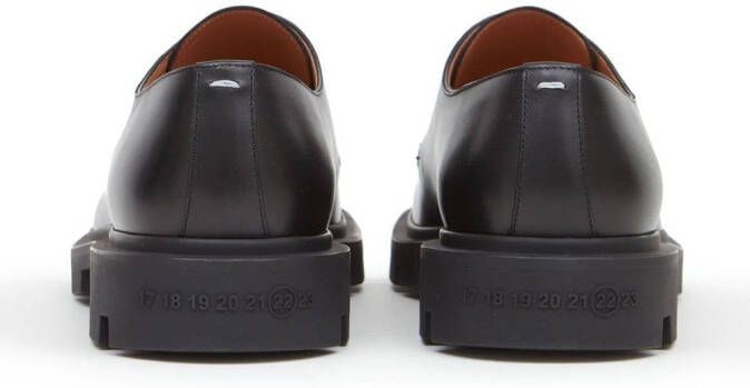 Maison Margiela Ivy leren derby schoenen Zwart