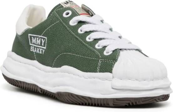 Maison MIHARA YASUHIRO Blakey leren sneakers Groen