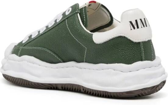 Maison MIHARA YASUHIRO Blakey leren sneakers Groen