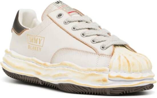 Maison MIHARA YASUHIRO Blakey leren sneakers Wit