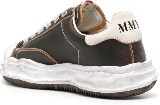 Maison MIHARA YASUHIRO Blakey leren sneakers Zwart