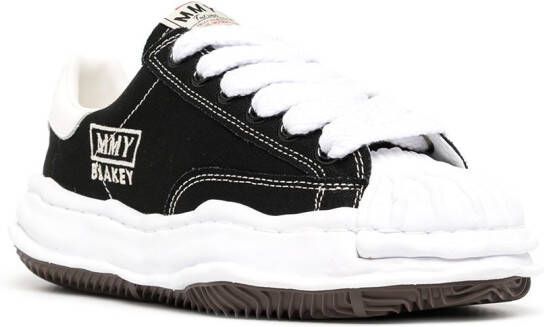 Maison MIHARA YASUHIRO Blakey sneakers met contrasterende neus Zwart