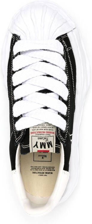 Maison MIHARA YASUHIRO Blakey sneakers met contrasterende neus Zwart