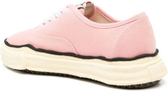 Maison MIHARA YASUHIRO Blakey Original Sole canvas sneakers Roze