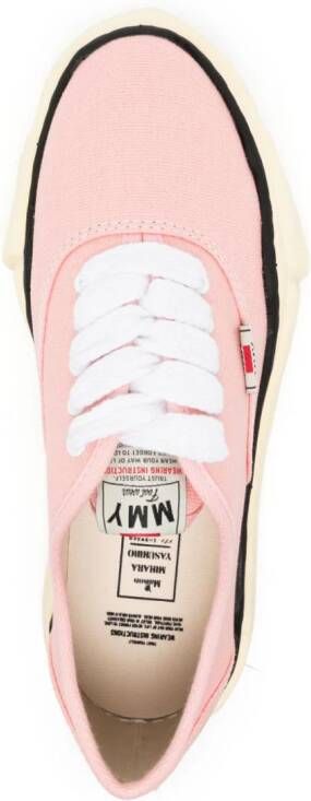 Maison Mihara Yasuhiro Blakey Original Sole canvas sneakers Roze