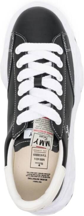 Maison MIHARA YASUHIRO Charles leren sneakers Zwart