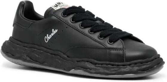 Maison MIHARA YASUHIRO Charles leren sneakers Zwart