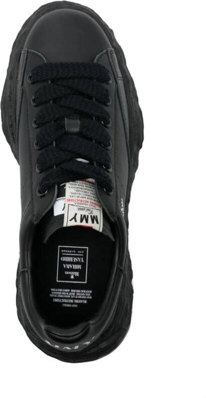 Maison MIHARA YASUHIRO Charles leren sneakers Zwart